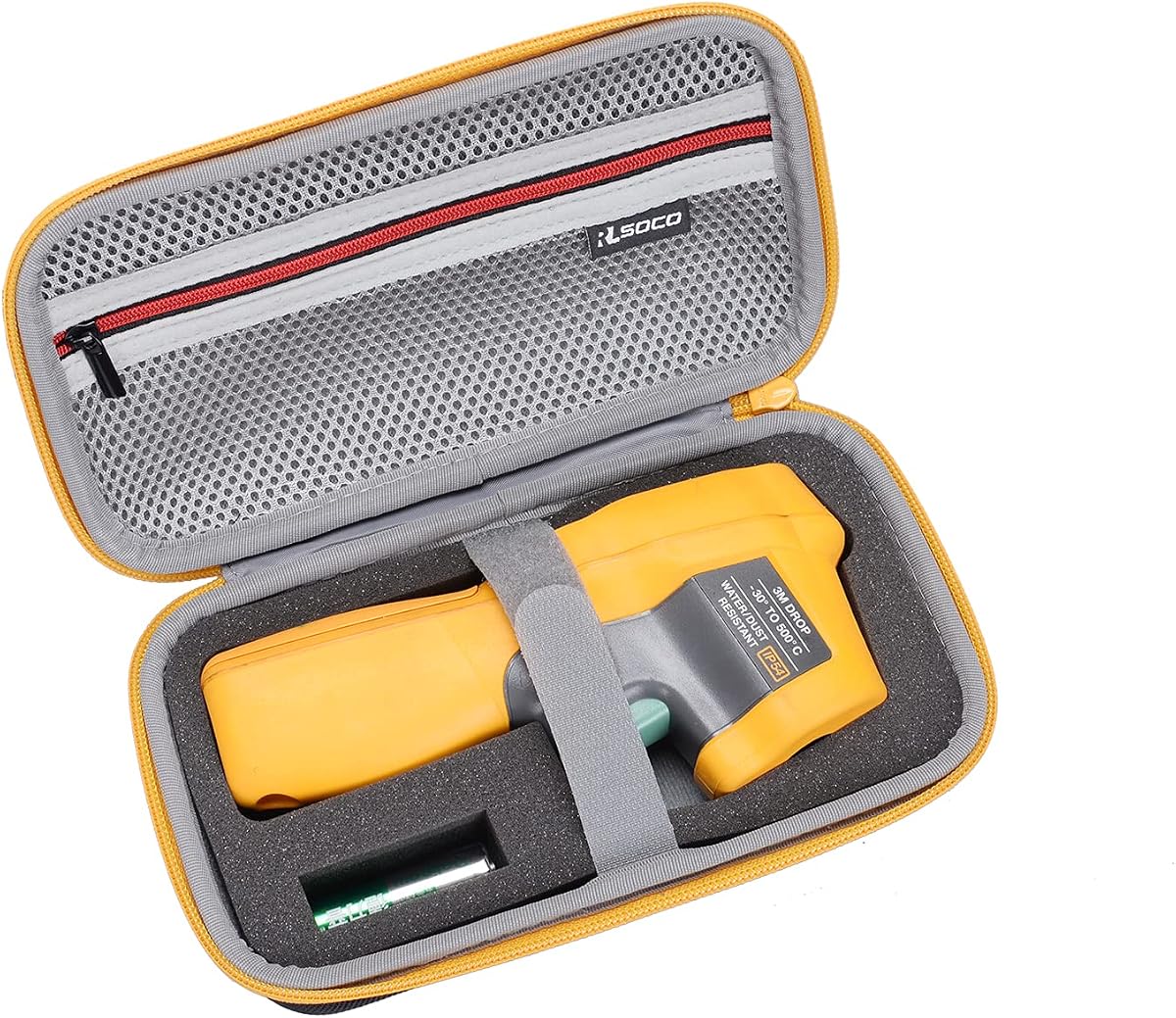 Estuche de transporte RLSOCO para Fluke 62 Max/62 Max+/561/59 Max+/59 Max/64 Max/59 Mini/ST20 Max/PerfectPrime IR0001 Termómetro infrarrojo industrial (solo estuche)