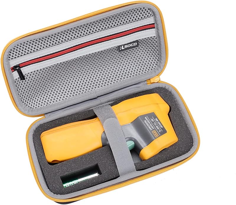 RLSOCO Carrying Case for Fluke 62 Max/62 Max+/561/59 Max+/59 Max/64 Max/59 Mini/ST20 Max/PerfectPrime IR0001 Industrial Infrared Thermometer (Case Only)