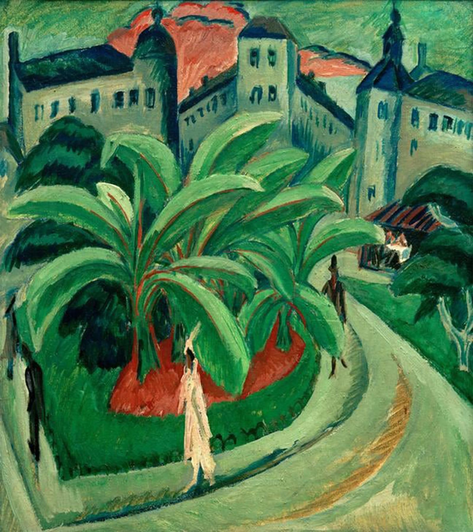 Lienzo cuadro de Ernst Ludwig Kirchner Bañándose soluciona paredes vacías 60x90cm 5