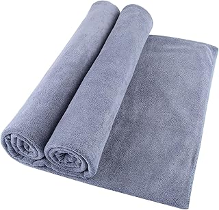 Oversized Microfiber Bath Towels (Bath Sheets), 2 Pack (32 x 71 Inch), Extra Large Super Absorbent, Quick Fast Dry, Soft Eco-Friendly Towels for Body, Bathroom, Travel (2PCS Grey)