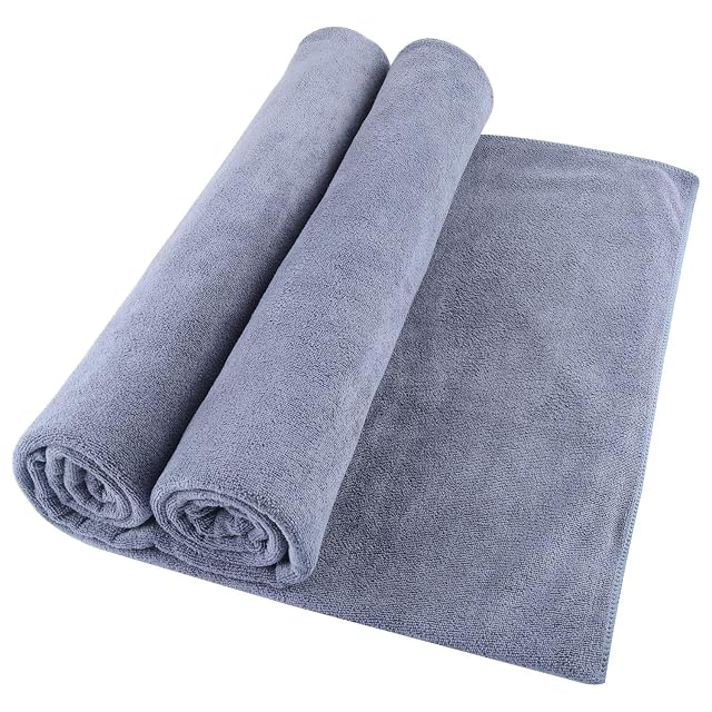 Mars wings Oversized Microfiber Bath Towels Bath Sheets 2 Pack 32 x 71 Inch Extra Large Super Absorbent