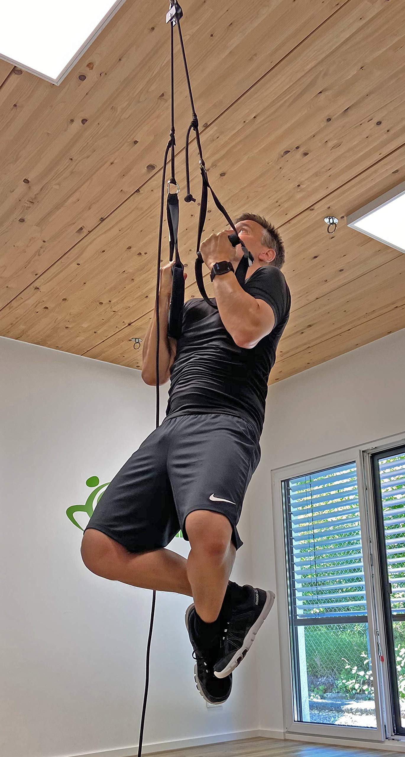 eaglefit Sling-Trainer Multi inkl. Umlenkrolle und Edelstahl-Deckenhalterung