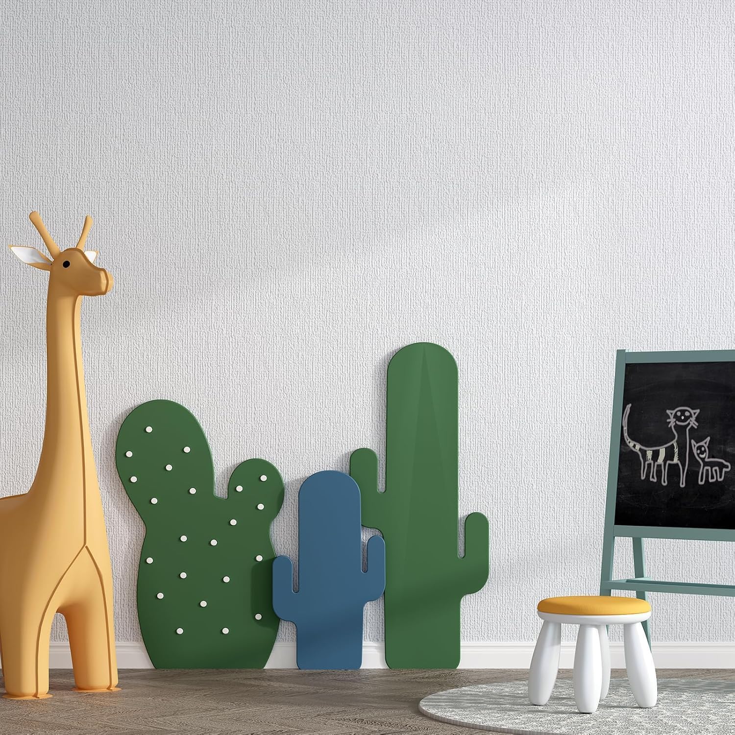 Livelynine 17.5x276 Thick Wallpaper for Textured Walls White Burlap Textured Wallpaper Stick and Peel for Rough Wall Fabric Walls Self Adhesive Wall Paper for Kids Room Playroom Ceiling Bedroom