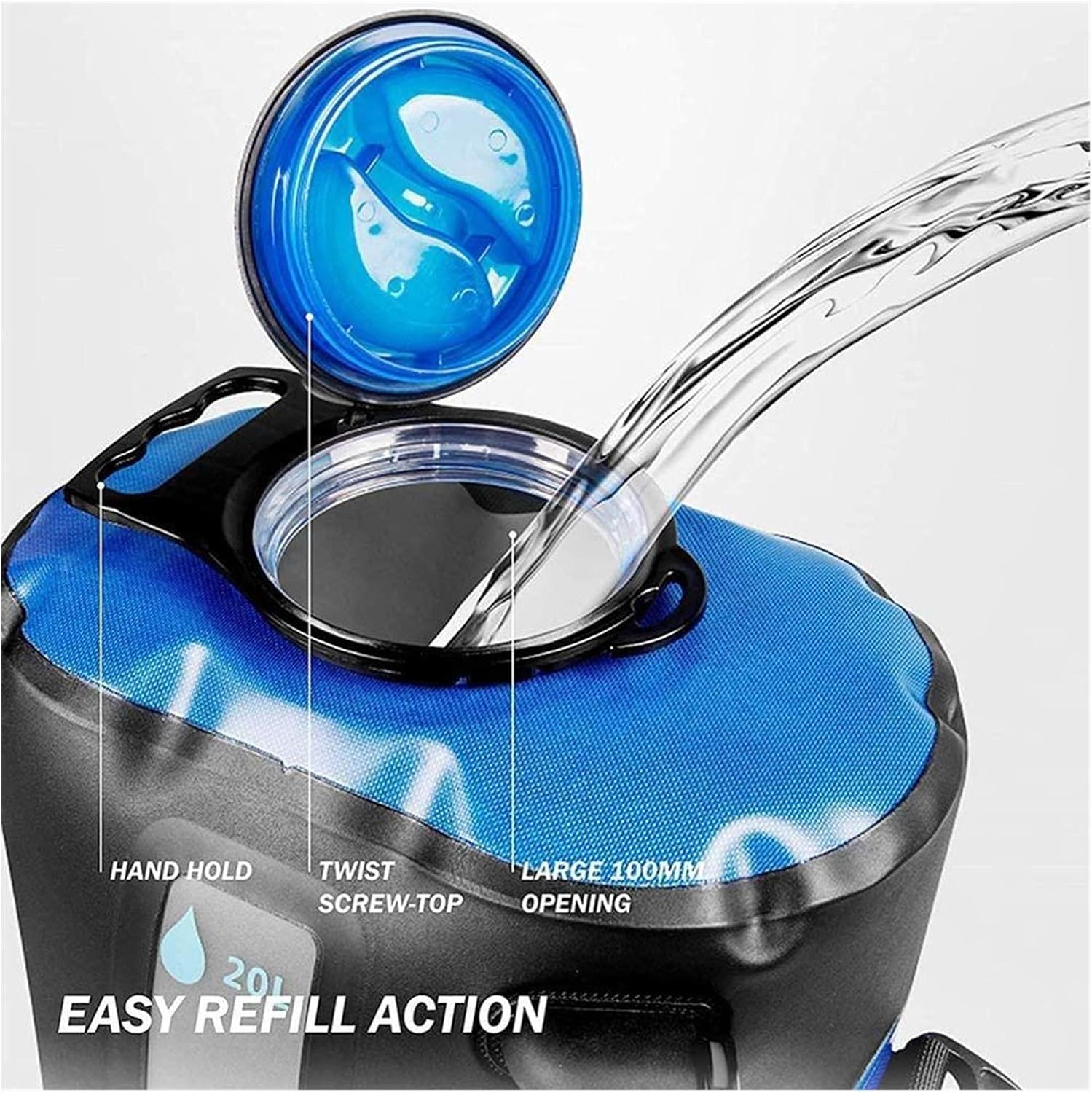 Portable Camping Solar Shower Bag Portable Multi-Packing Solar Heating for Outdoor Travel Equipment