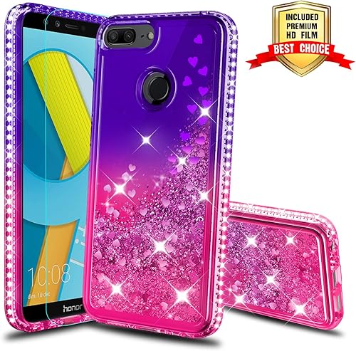 Atump Cover Honor Lite Custodia Custodia Honor Lite Cover Brillantini Trasparente Glitter Morbido Telefono Smartphone Protezione Cover per Italia Huawei Honor Lite Telefonino Donna Purple Rose Atump Cover Honor Lite Custodia Custodia Honor Lite Cover Brillantini Trasparente Glitter Morbido Telefono Smartphone Protezione Cover per Italia Huawei Honor Lite Telefonino Donna Purple Rose