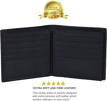 RFID HIPSTER WALLET WITH A MIDDLE FLAP By Leatherboss ...