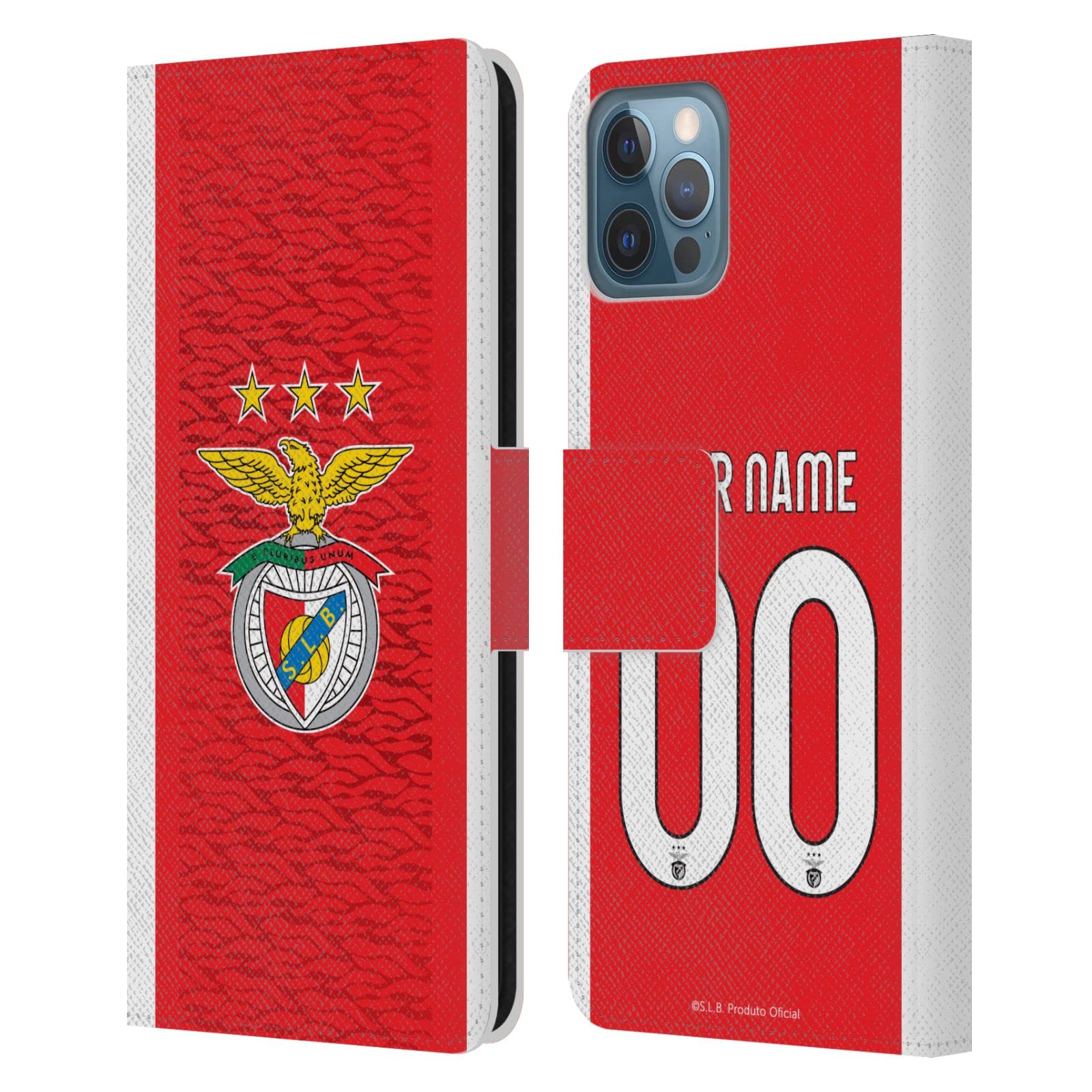 Coque en cuir iPhone 12 Pro Benfica étui portefeuille premium - 7