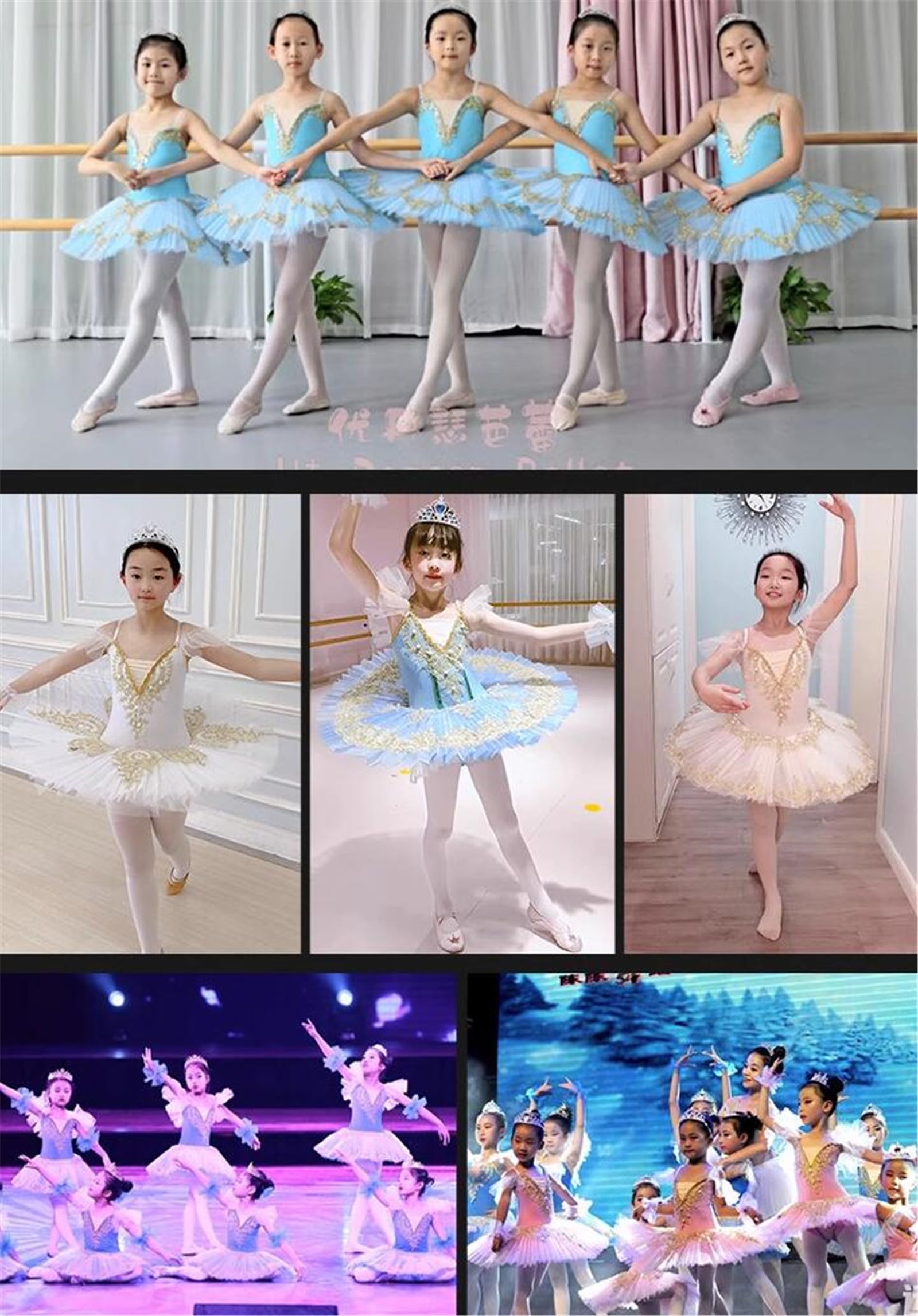 Abito Da Ballo Balletto Per Bambine - Vestito Lago Dei Cigni Con Tut E A 658784 - Foto 9