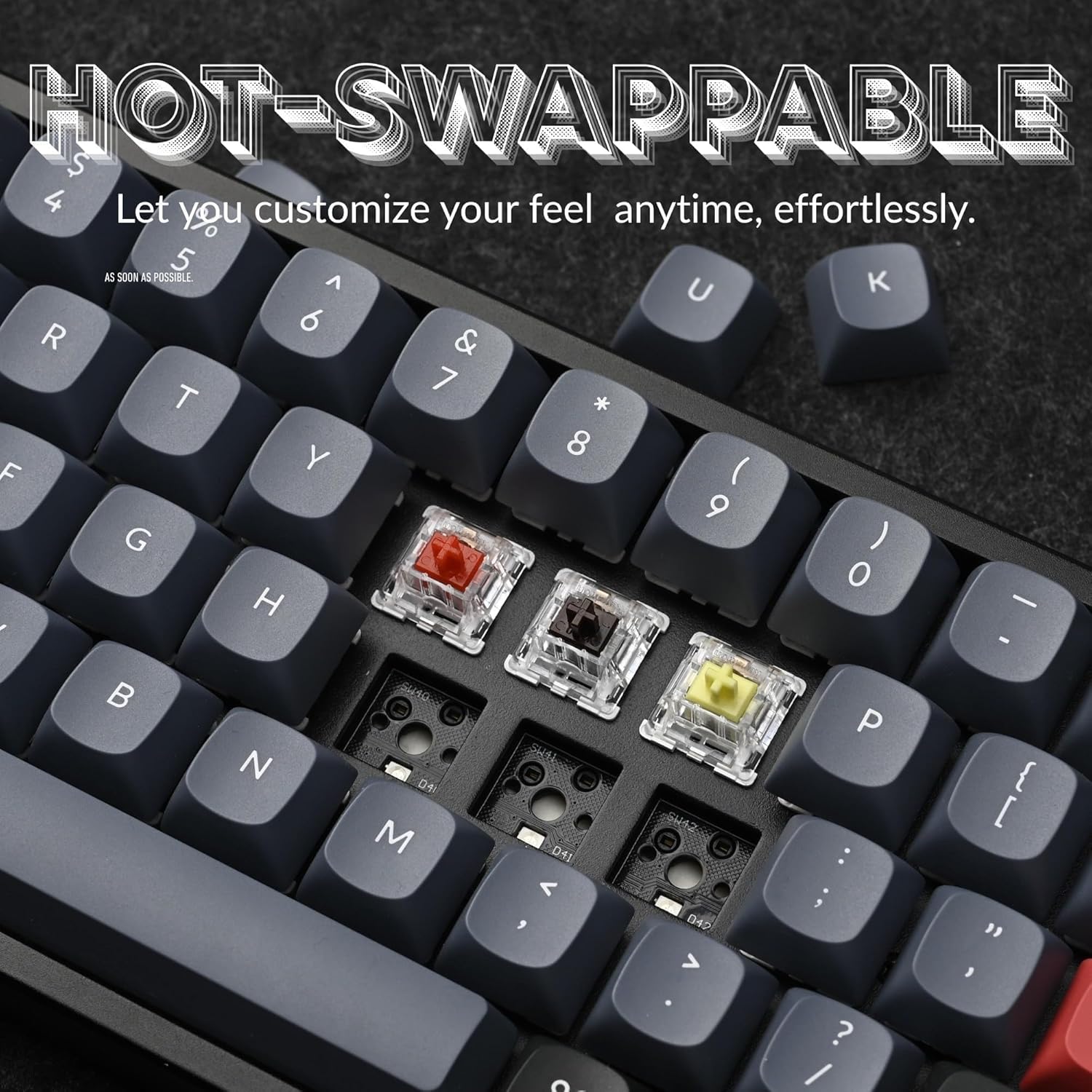 Keychron K14 Pro 70% Wireless Mechanical Keyboard, 72-Key QMK/VIA Programmable Bluetooth/Wired RGB Keyboard, Hot-Swappable Brown Switch, Aluminum Frame – for Mac Windows Linux - Image 6