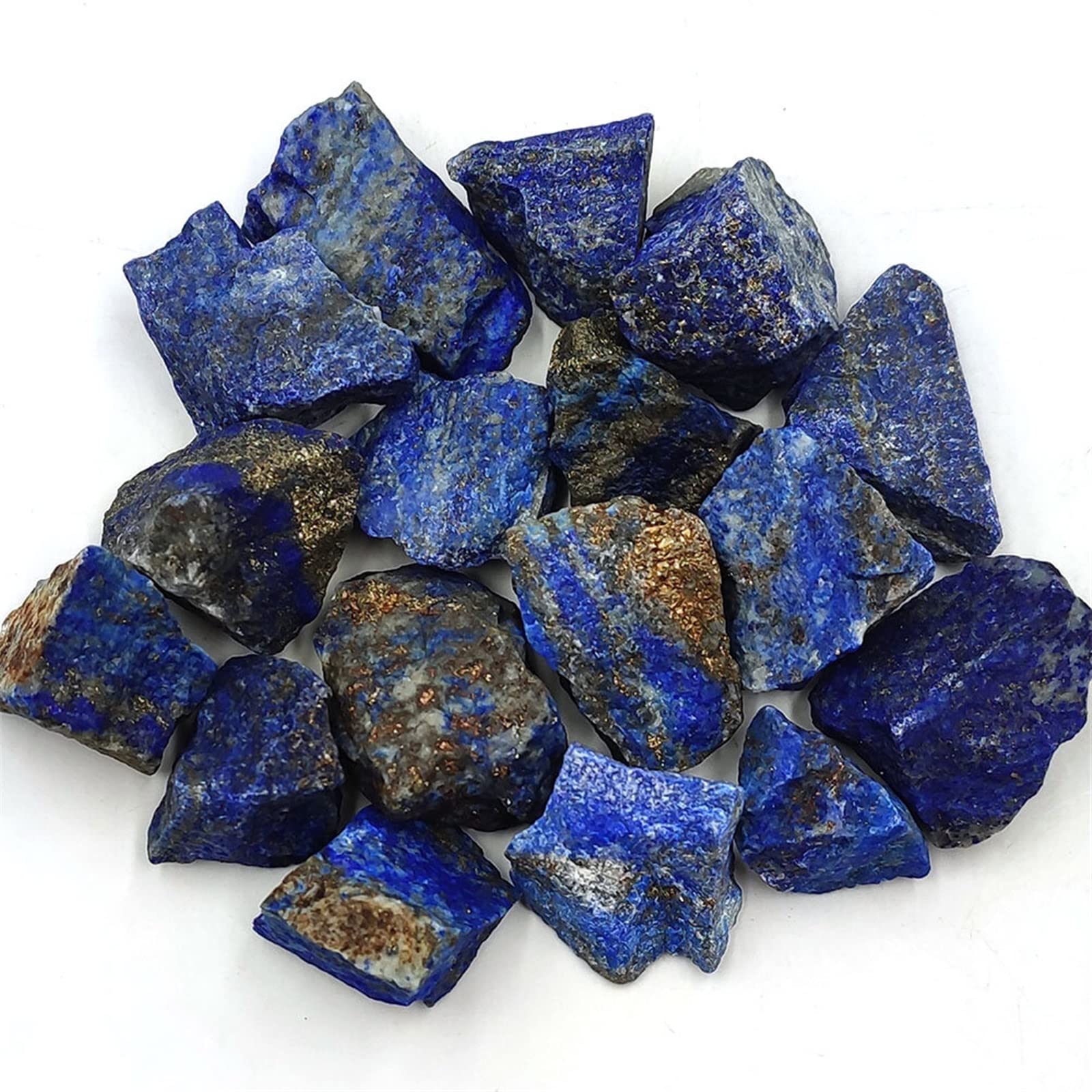 1pc Naturale Grezzo Blu Calcite Pietra Grezza Cristalli di Quarzo Roccia Acquario Decorazione della Stanza di casa Cristallo Decorazione della Stanza (Color : Lapis Lazuli, Size : One Size)