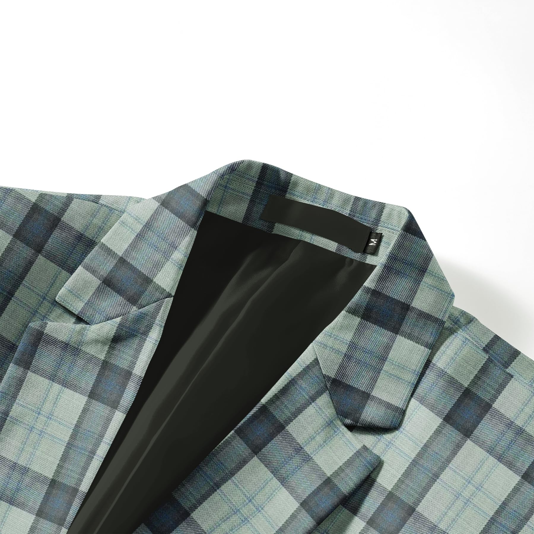Allthemen Blazer Homme à Carreaux Coupe Ajustée Veste de Costume élégante Coupe Moderne pour Mariage