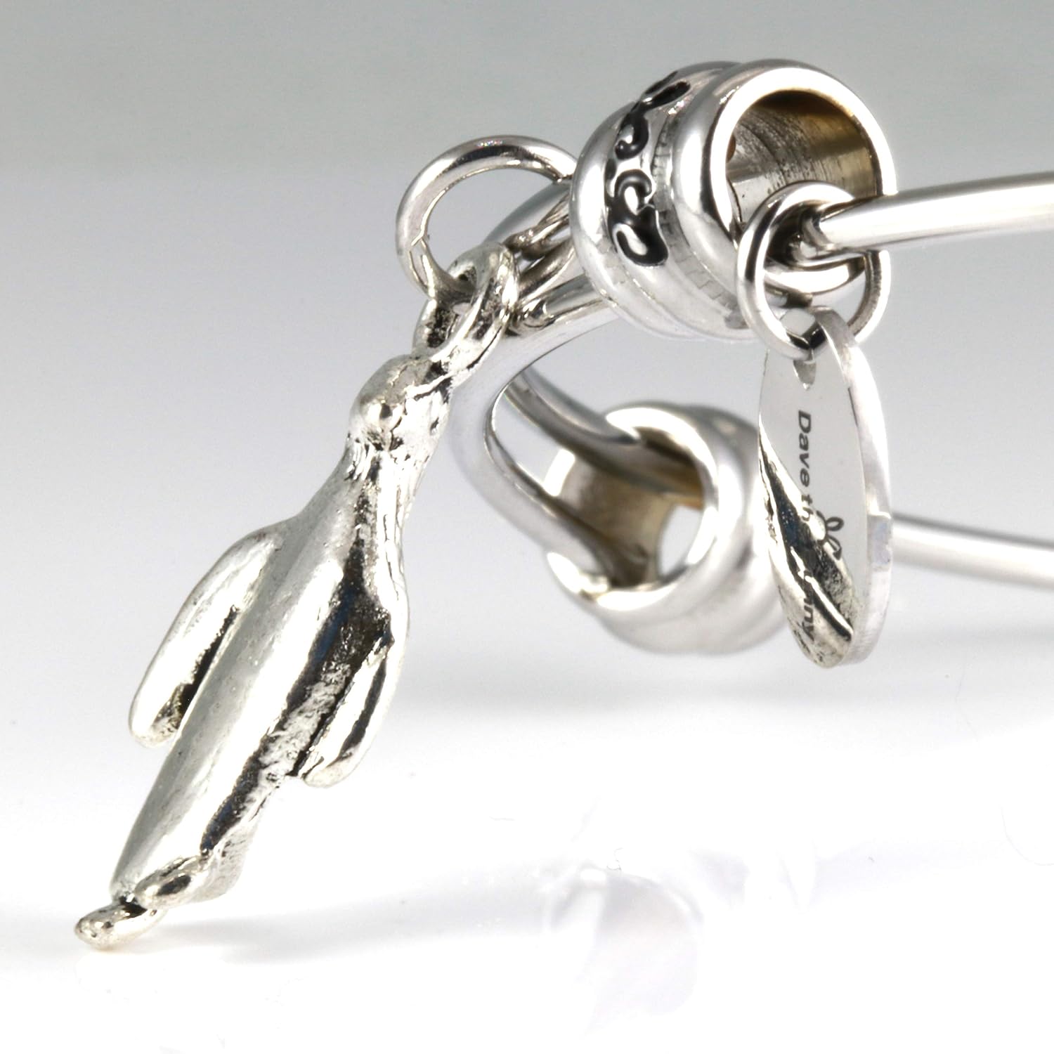 Penguin Bracelet | Bird Cute Charm Bangle Bracelet Jewelry Gift for Men Women Fancy Expandable Stainless Steel Antarctic