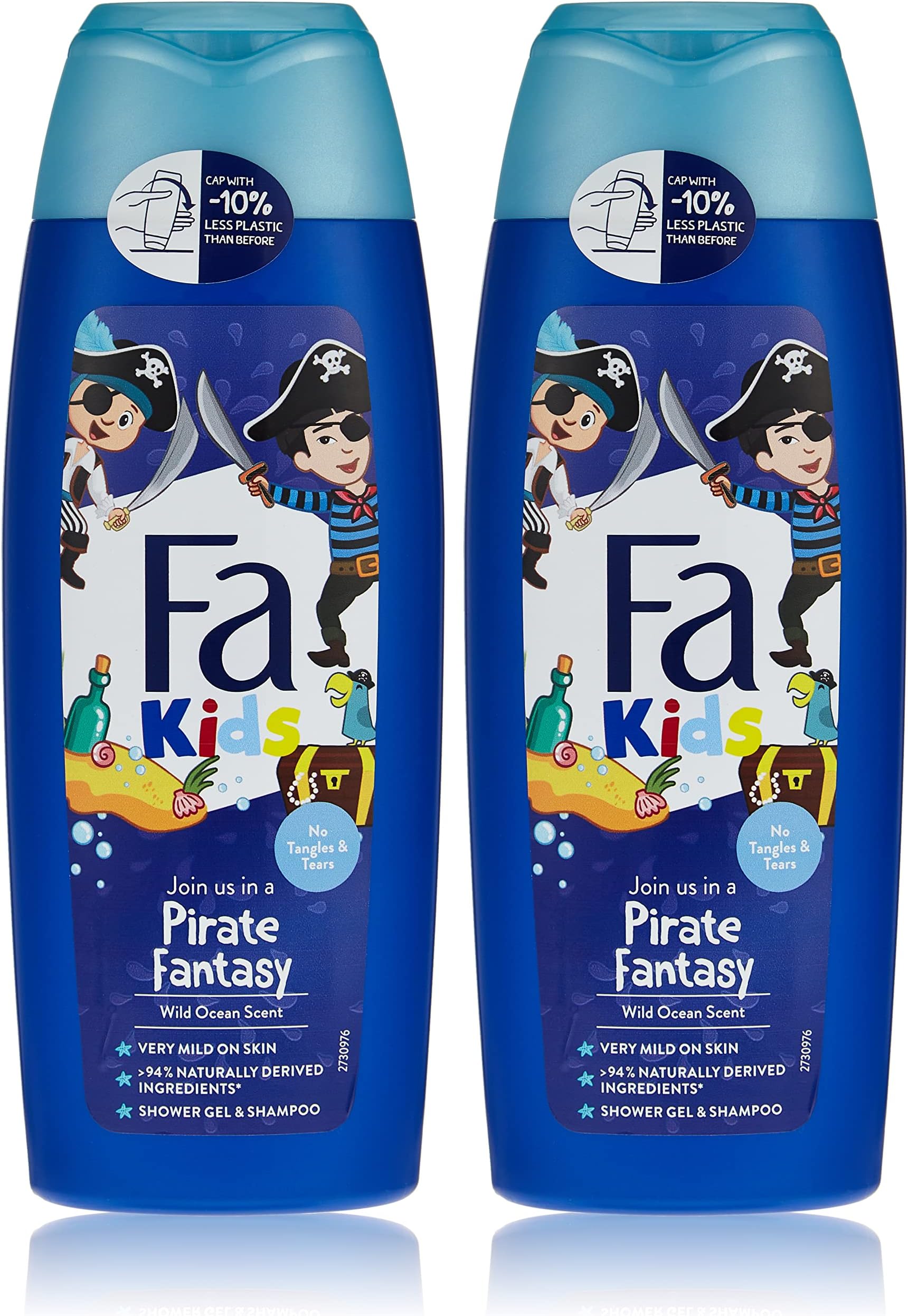 Shower Gel Kids Pirate 250ml, Pack of 2