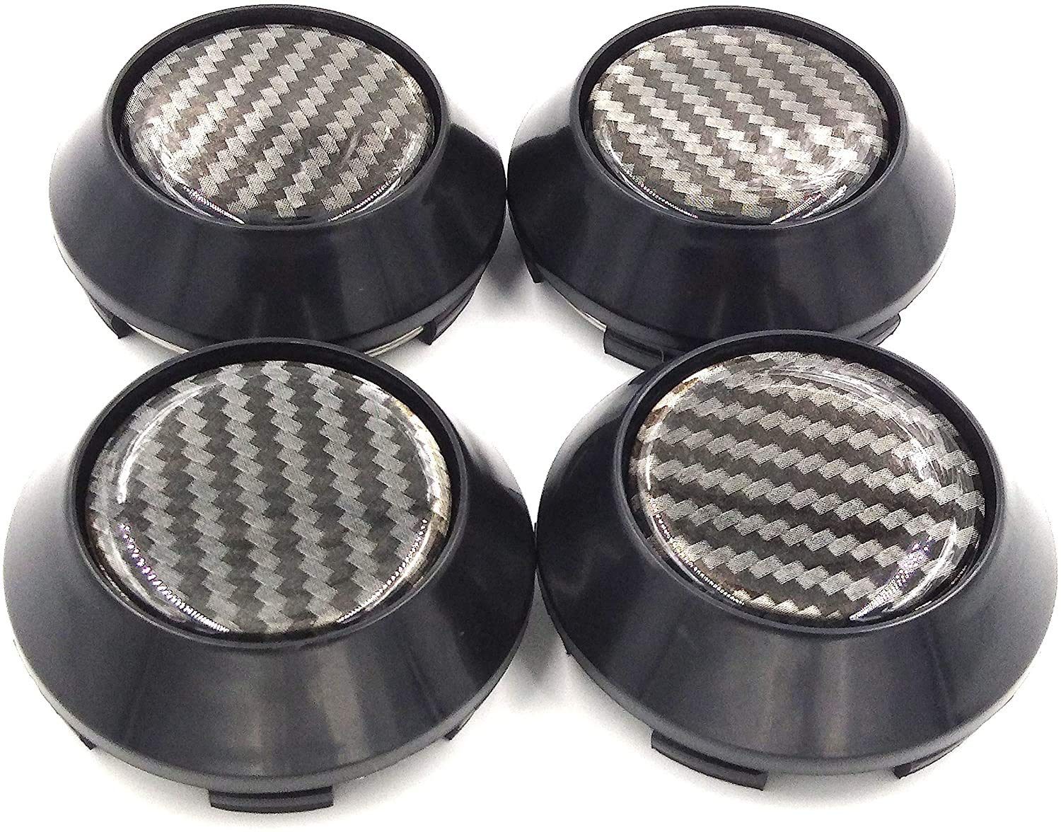 Buy BizTech4x Universal Carbon Effect Car Auto Alloy Wheel Center Hub