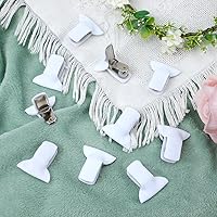 Vista 3 de 10 clips de edredón para sujetar el edredón en el interior, clips de edredón acolchados blancos, clips para funda de edredón, sujetadores de manta