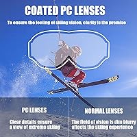 Vista 4 de Gafas de motocicleta con máscara facial, resistentes al viento, gafas de esquí de carreras de motocross, gafas protectoras de seguridad