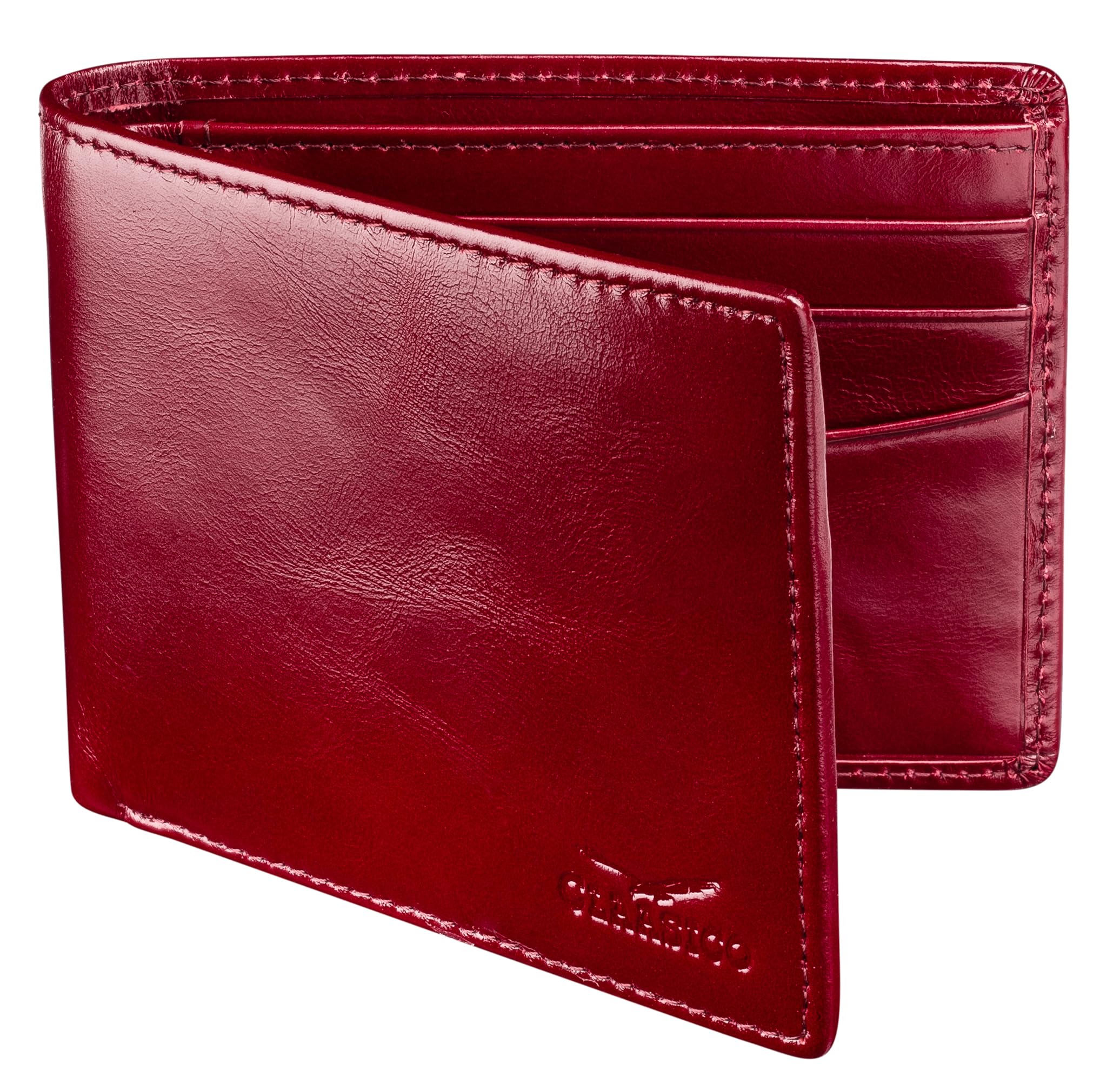 claasico Slim Bifold Wallet For Men Genuine Leather RFID Blocking Packed In Stylish Gift Box-picture-34