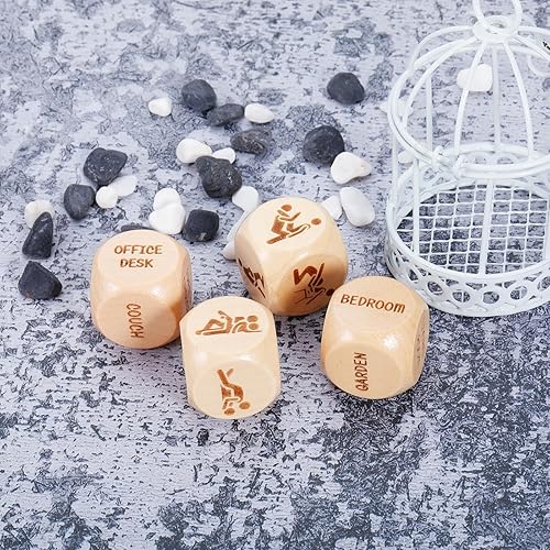 Miniatura 4 de AMBREGRISSUN Regalos 8 Ubicación 8 Ubicación y amor Dados de madera Dados de madera