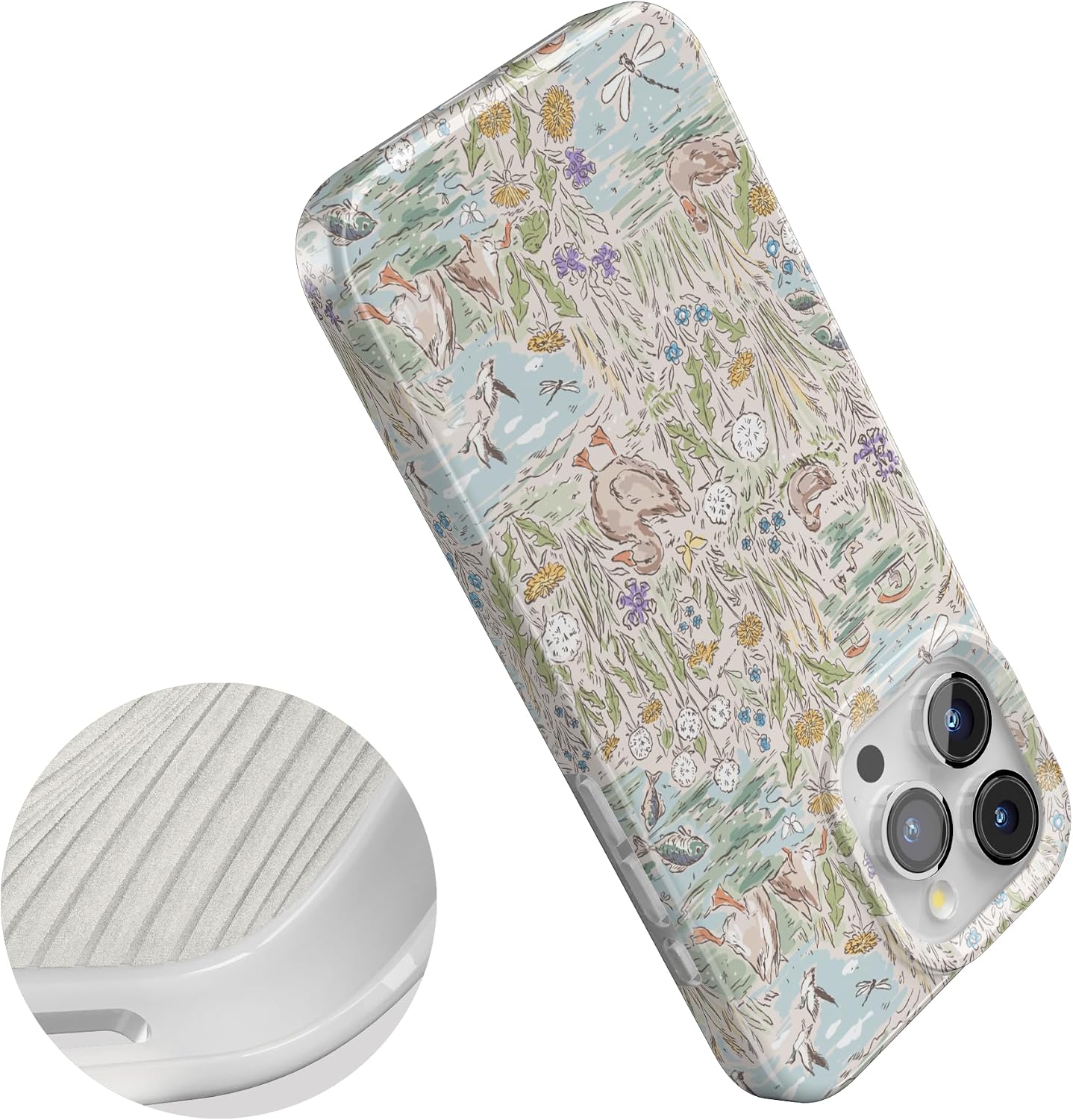 Casely iPhone 15 Pro Case | The Waddle Path | Duck Pond | Compatible with MagSafe | Classic Ultra Thin Design