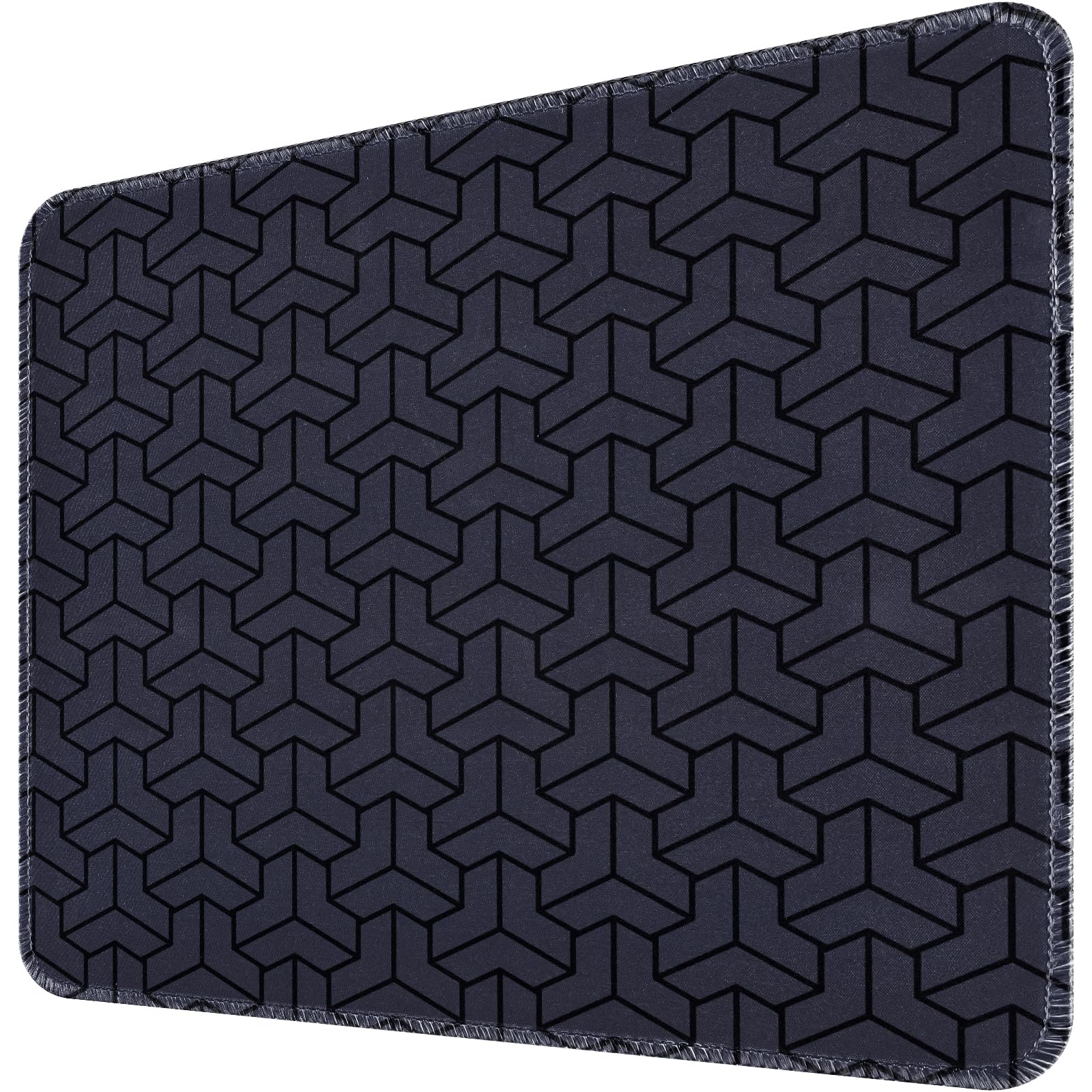 Zindoo Mauspad Gaming – 320x285mm, 4mm Verdickt, Geometrisches Design rutschfest Nahtverstärkt & Langlebig, Mousepad Klein für Gamer