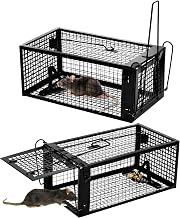 NETONDA 2 x Rat Cages Rats XXL Outdoor Rat Traps Mouse Traps for Hobbies Rodent Mulot Rat Trap Multi-Catch Cage