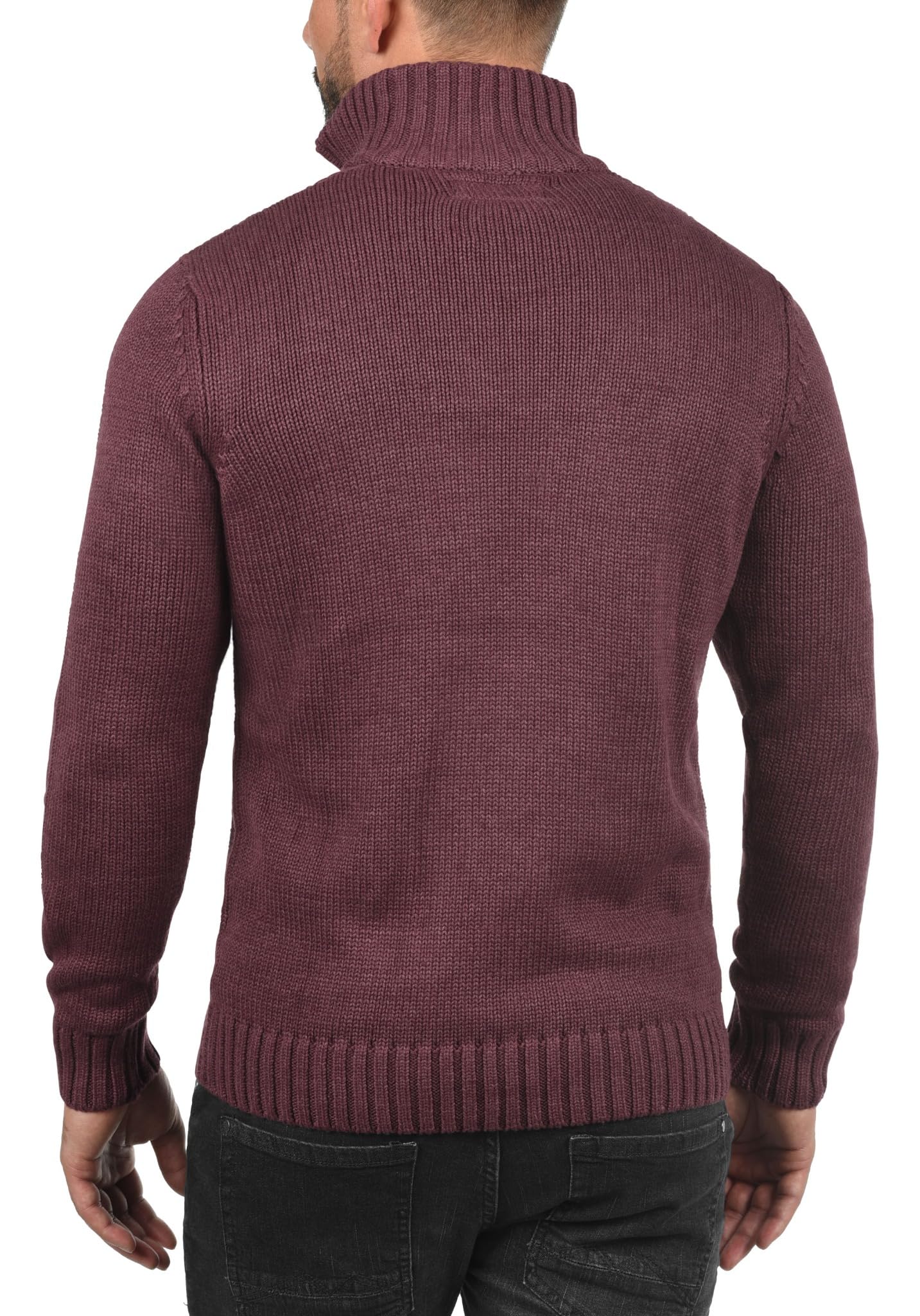 !Solid SDPetro Herren Strickpullover Troyer Grobstrick Pullover
