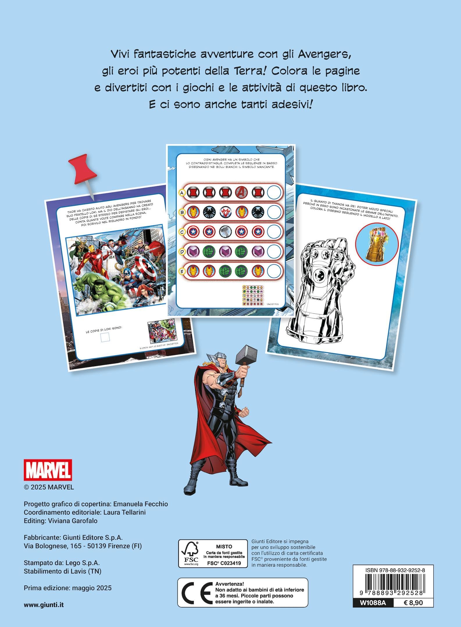 Avengers. 100 sfide. Attività e giochi. Con adesivi. Ediz. illustrata