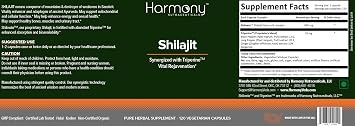 Harmony Nutraceuticals Shilajit Dr. Gummans Clinical Grade Highest Potency Maximum Bio-Availability 120 Vegan Capsules Supports Testosterone Endurance Energy and Performance