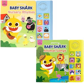 Pinkfong Baby Shark Nursery Rhymes & Animal Songs 10 Button Sound Book | Baby Shark Toys, Books | Learning & Education Toys | Interactive Baby Books for Toddlers 1-3 | Gifts for Boys & Girls
