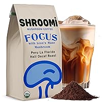 Vista 9 de Café Shroomi Mental Performance Galardonado Tueste Oscuro Orgánico de Comercio Justo de Guatemala 16,000mg de Cuerpos Fructíferos de Hongos