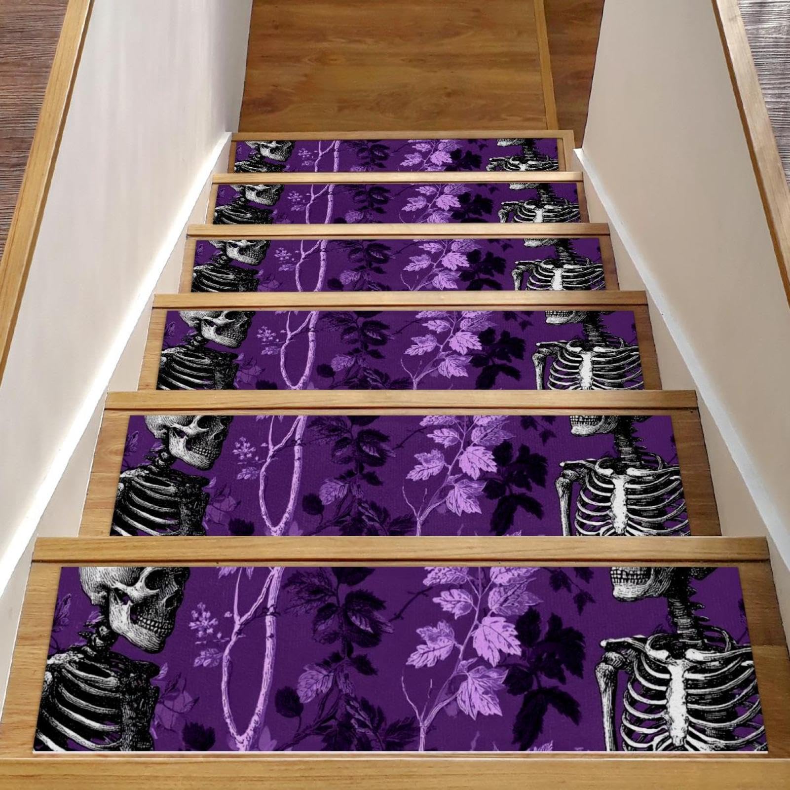 Tapis d'escalier antidérapants pour éviter les chutes des seniors sur marches en bois