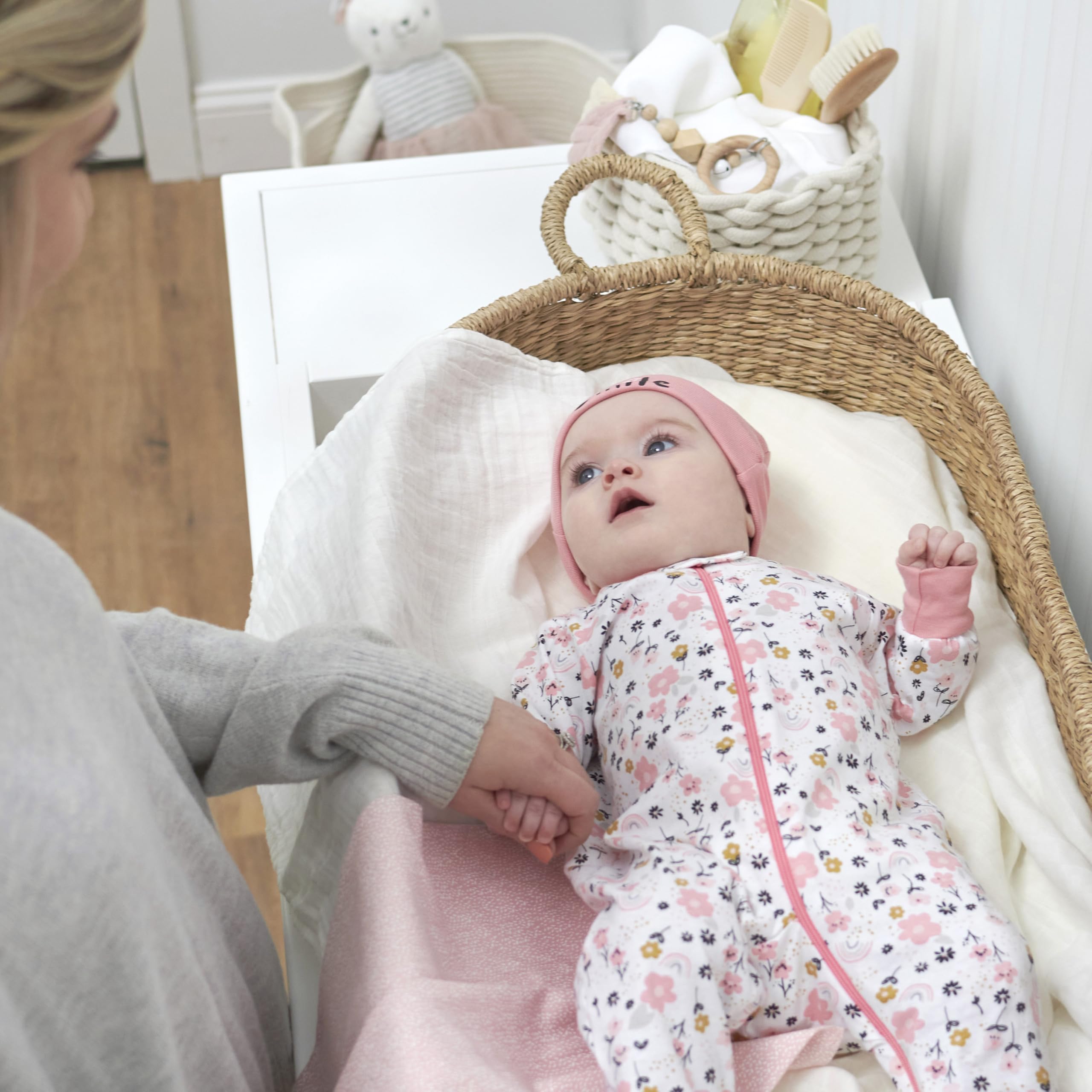 Gerber Sleep 'N Play with Mitten Cuffs Niemowlęta - dziewczynki 18501416a