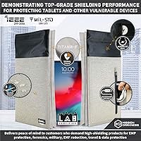 Vista 3 de Mission Darkness Dry Shield Faraday - Funda para tablet / Bolsa seca delgada impermeable para tabletas + forro de blindaje RF/ Bloqueo de señal
