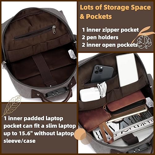 Miniatura 7 de Bolso tipo bandolera retro de Leaper, bolso de lona con asa cruzada para hombres y mujeres, bolso de hombro, bolso bandolera, bolso de mano, bolso