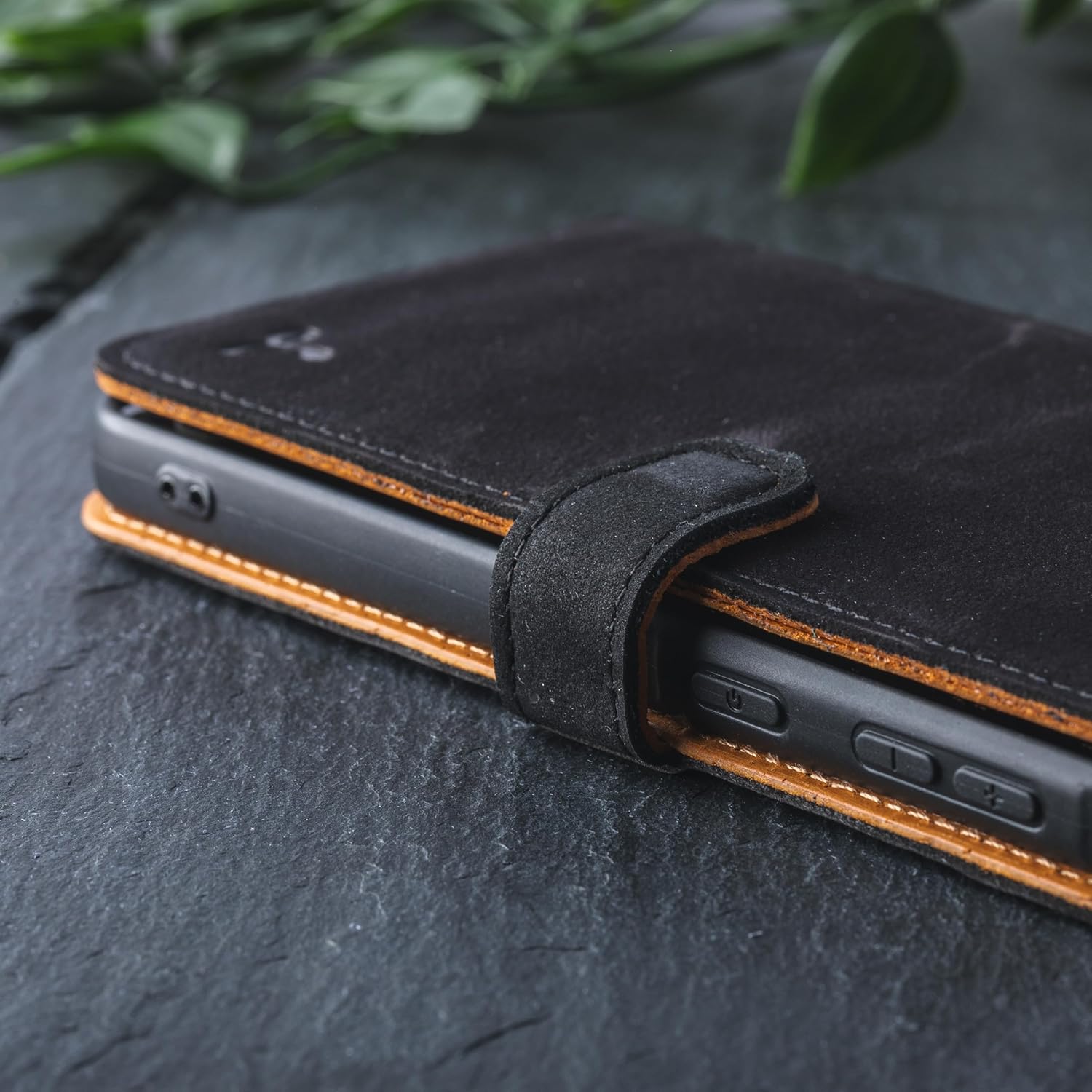 Snakehive Leather Wallet for Samsung Galaxy A56 - Real Leather Wallet Phone Case with Viewing Stand and Card Holder - Flip Folio Cover with Card Slots (Black)