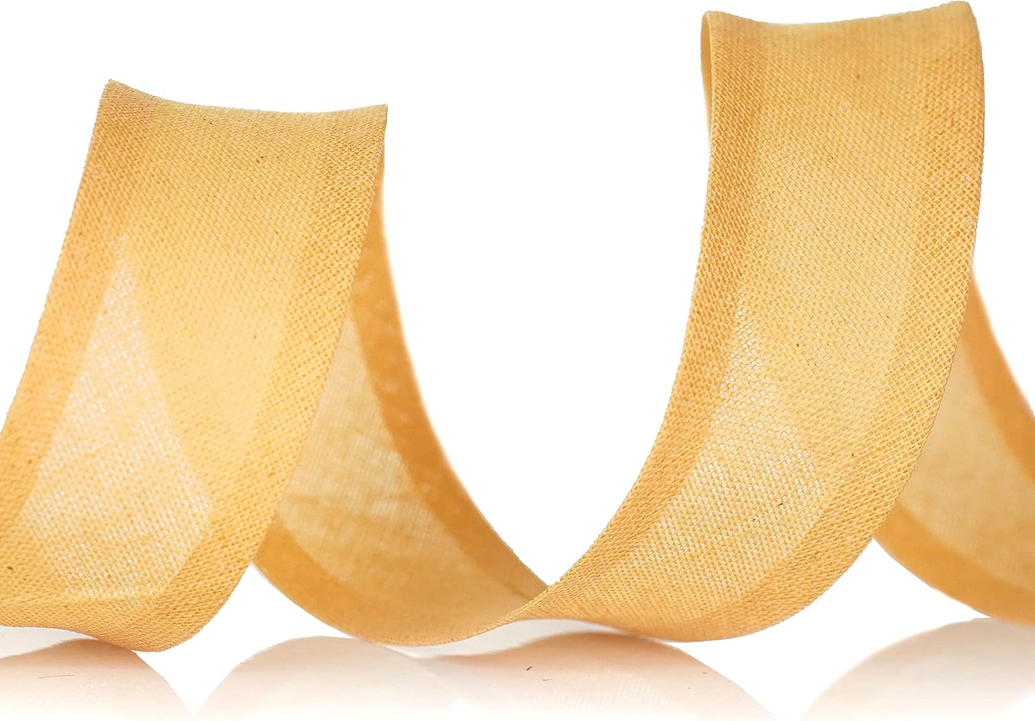 Inastri 25/5/5 mm Cotton Bias Binding, Honey Gold COL-56