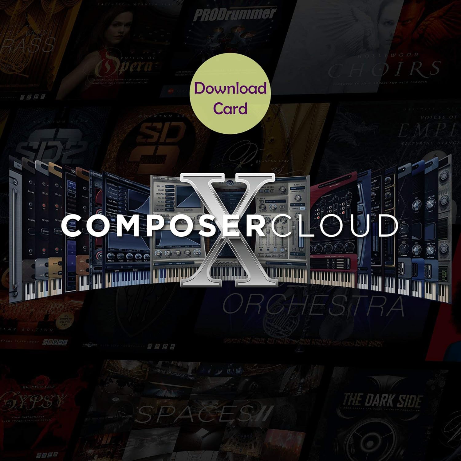 Eastwest Sounds ComposerCloud X Annual Subscription Download Card – Massive Virtual Instrument Collection from Eastwest Sounds : Musical Instruments