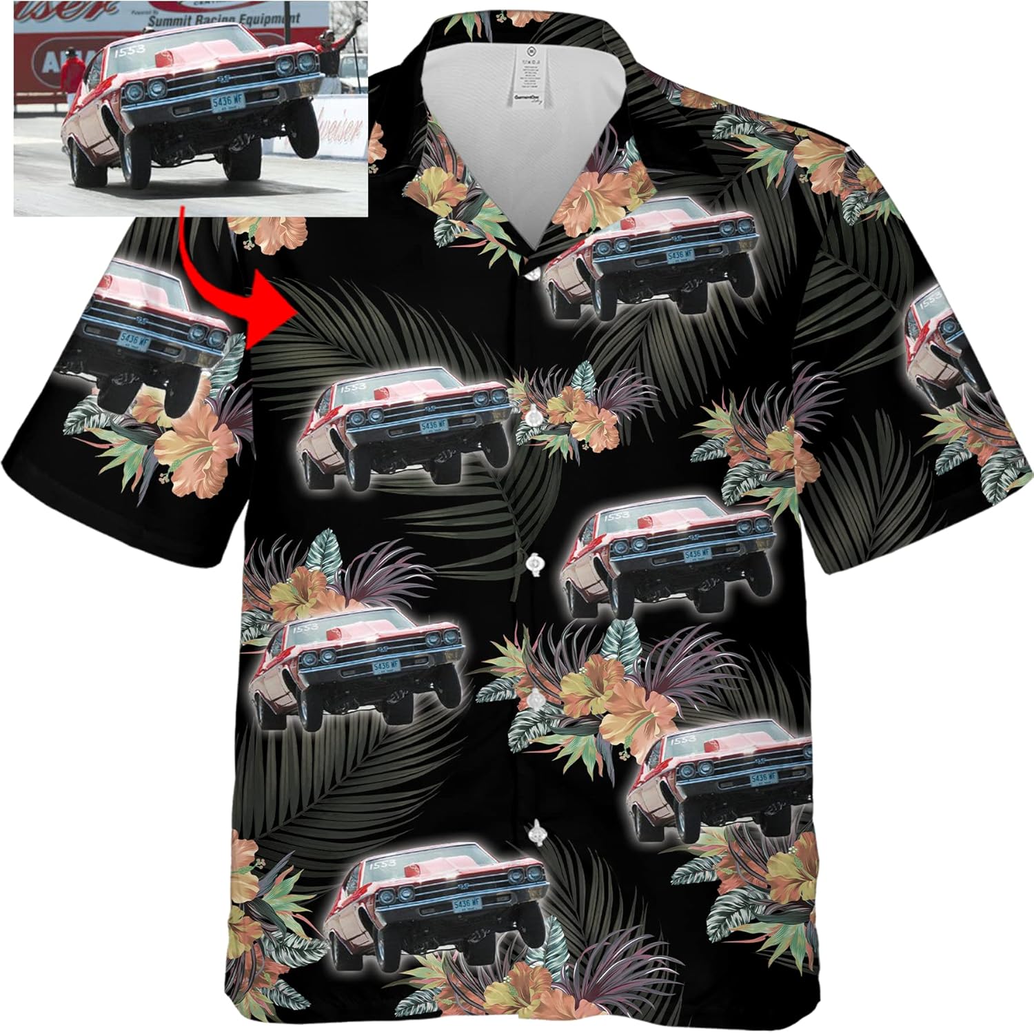 Personalized Drag Racing Hawaiian Shirt, Drag Racing Xmas Gifts, pro Stock Shirt, Dragster Shirt(HAW6-full)