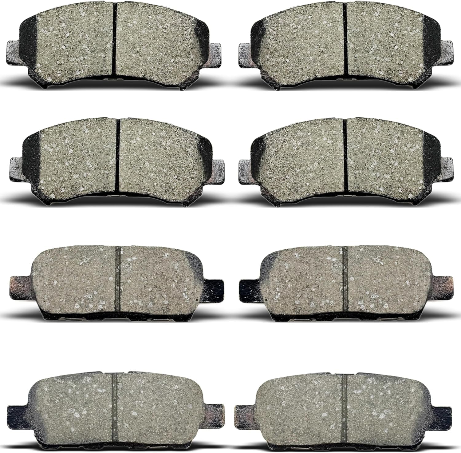 8PCS Front and Rear Brake Pads Fit For 2014-2017 Nissan Juke,for 2009-2022 Nissan Maxima,2008-2013 Rogue,2007-2012 Sentra