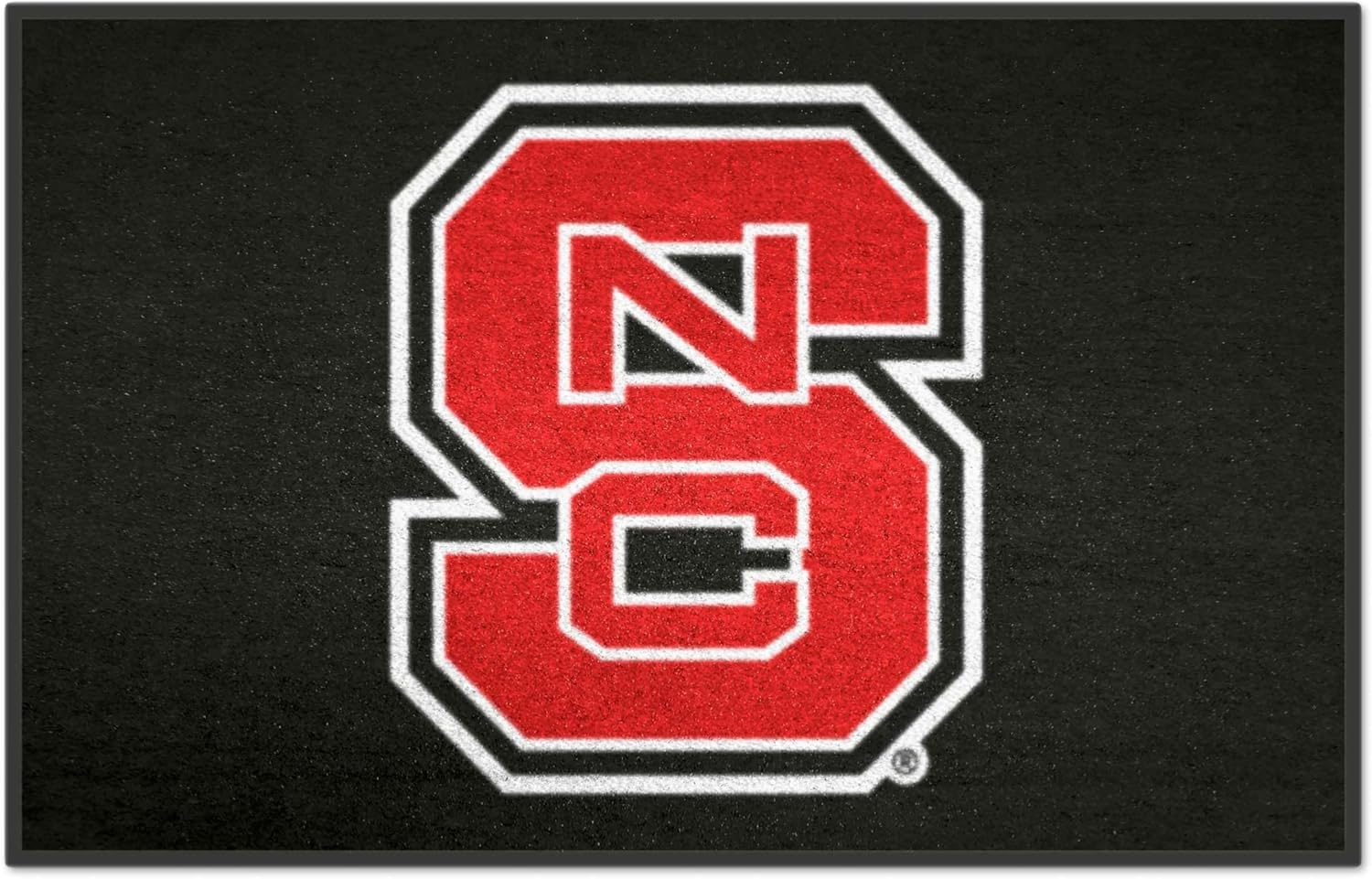 FANMATS 3373 NCAA - NC State Wolfpack Starter Mat Accent Rug - 19in. x 30in. | Sports Fan Home Decor Rug and Tailgating Mat - "NCS" Primary Logo