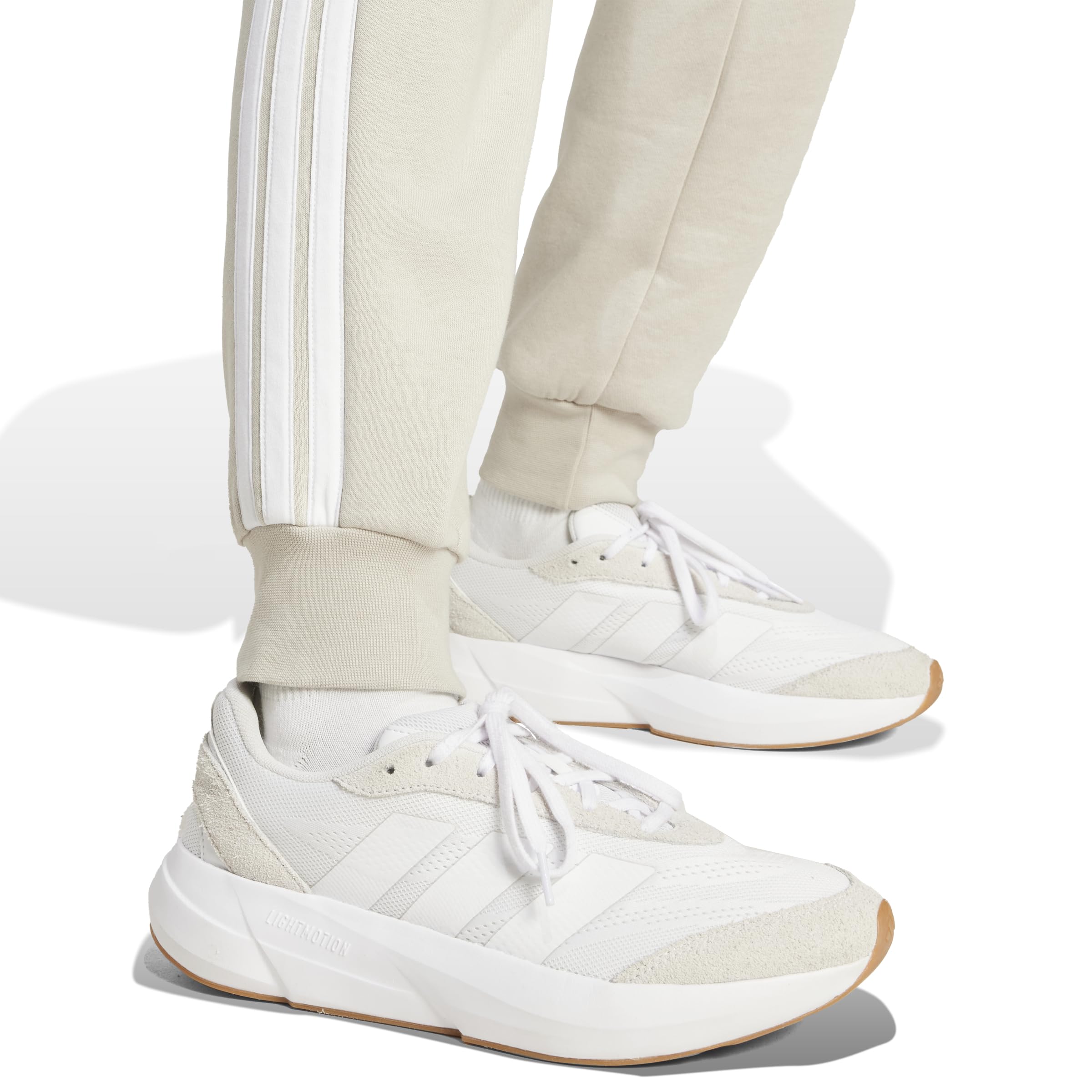 adidas Mujer Essentials 3-Stripes Fleece Slim Pants