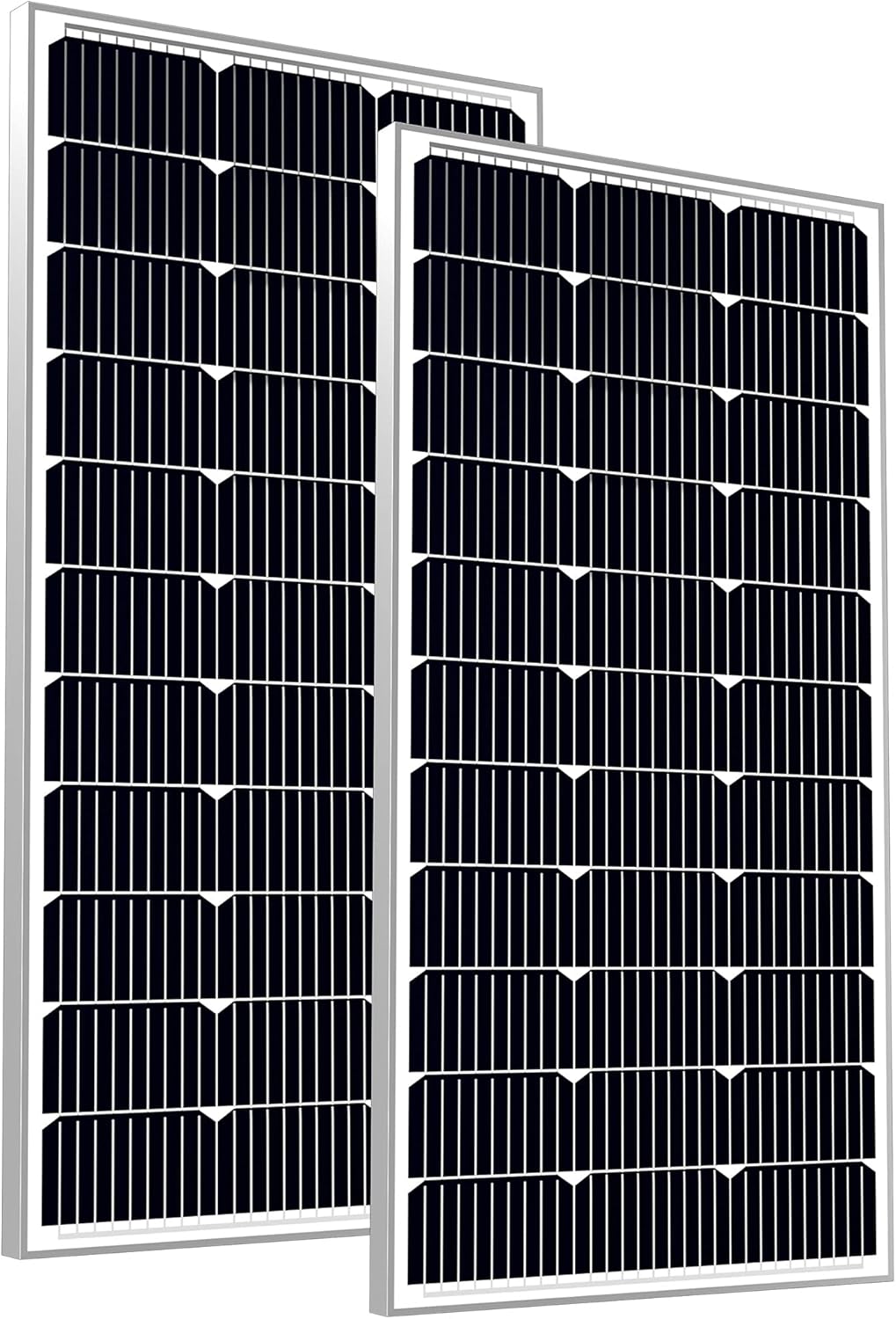 SOLPERK 200W Solar Panels 12V, Monocrystalline Solar Panel Kit with High Efficiency Module PV Power for Battery Charging, Off Grid Solar Panels for RV, Boat, Camper, Roof, Cabin, Shed, Home 2 Packs : Everything Else