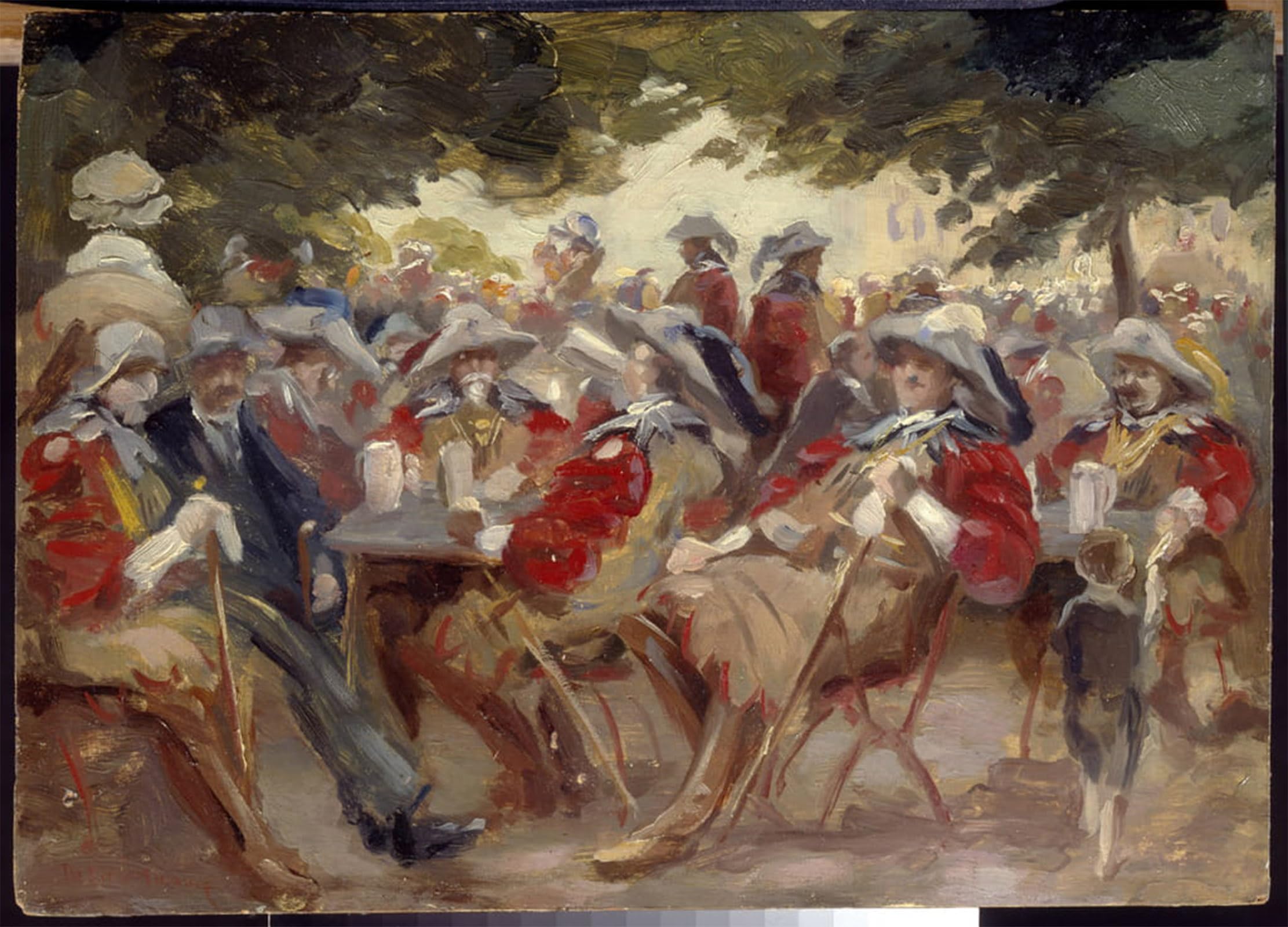 Cuadro pintura al óleo de Max Liebermann ideal para decorar salones elegantes de 60x90cm 5