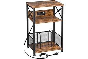 AMHANCIBLE Turntable Cabinet: Your Vinyl's Stylish Haven