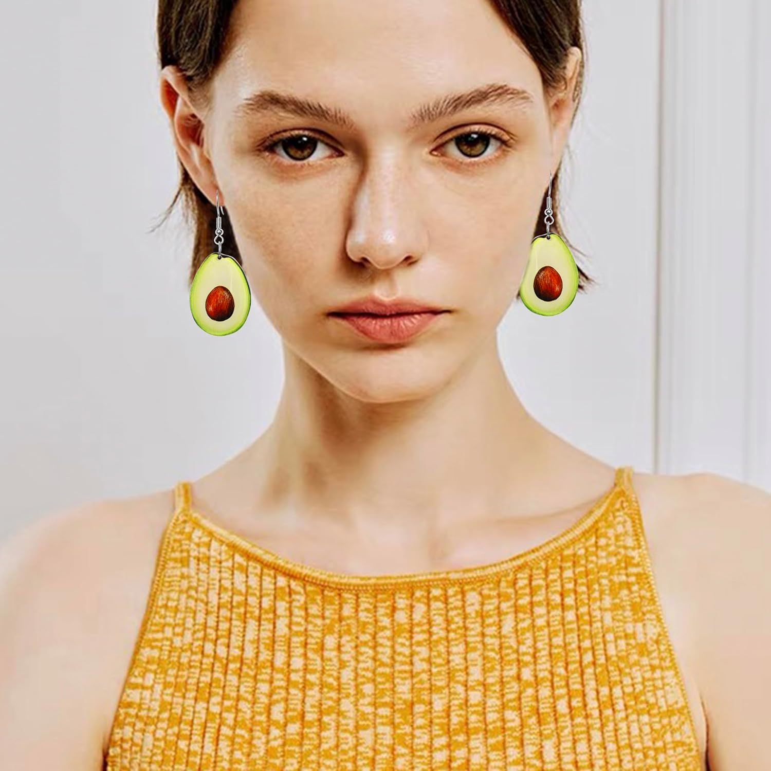 Cute Funny Lightweight Acrylic Vivid Broccoli Vegetables Dangle Drop Earrings for Women Statement Jewelry Gifts - Image 4