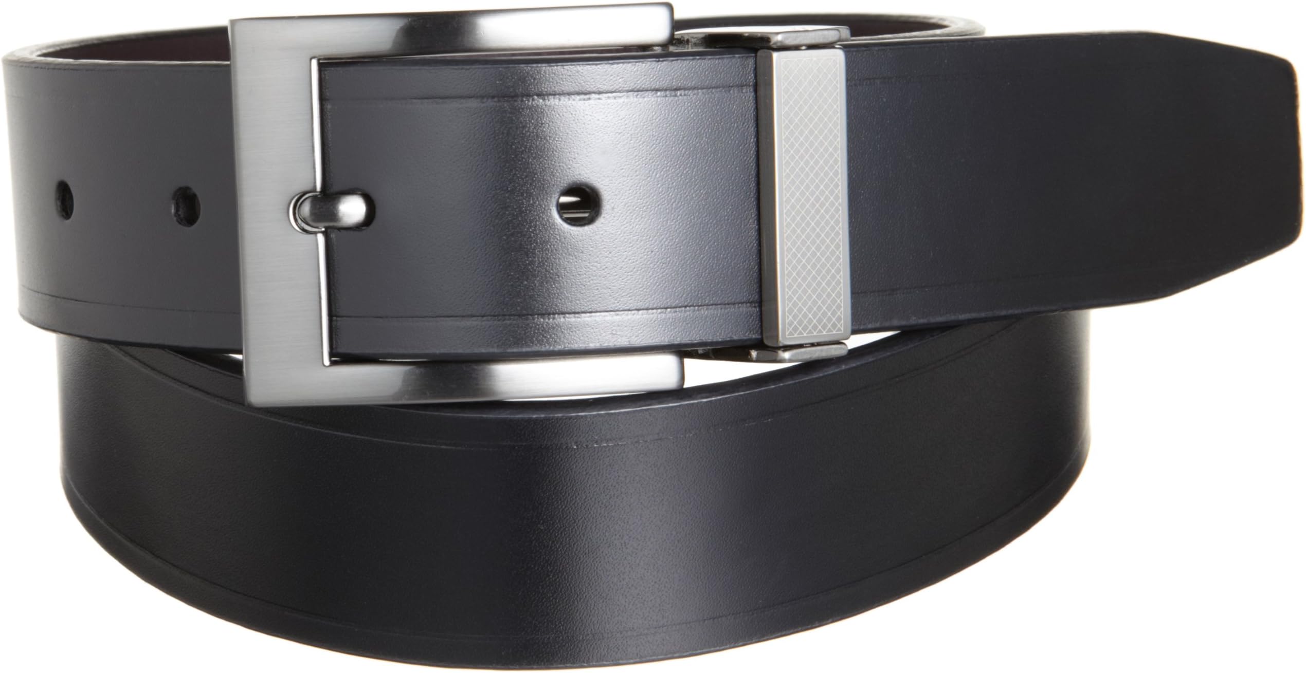 Geoffrey Beene Men's Natural Groove Bridle Reversible Belt