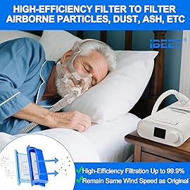 52PCS CPAP Filters for Dream Station 1 Filters, Include 6 Assembled Filters, 20 Ultra-fine Filters, 20 Foam Filters for DreamStation 1 Filter Accessories Supplied by IBEET