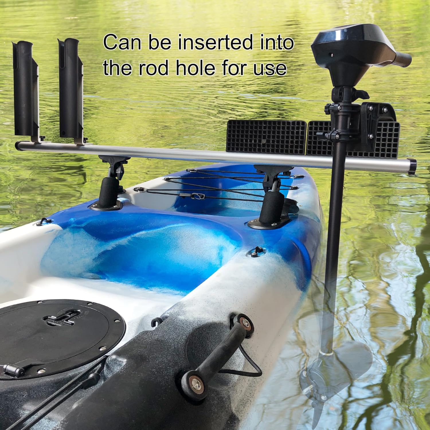 Kayak Motor Mount, Fishing Kayak Trolling Motor Mount Rack Aluminum Outboard Mounting Bracket Holder Kit