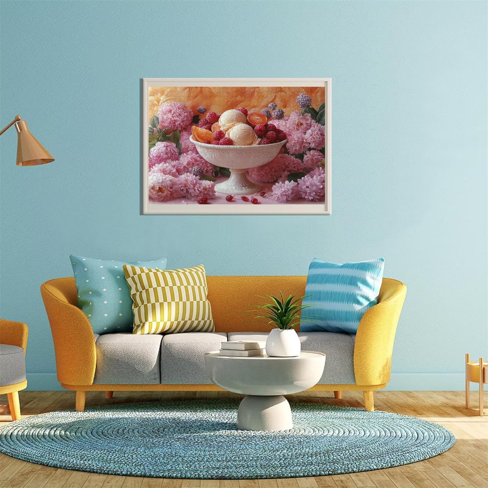 Puzzle Erwachsene 2000 Teile Nachtisch Blume Educa Jigsaw für Kinder ab 8 Jahren Mädchen Jungen, Erwachsene Impossible Klassische Puzzles Schwer, Anspruchsvoll Spielspaß, Als Geschenke 70x99cm t-946