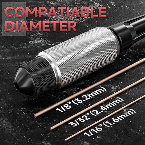 Miniatura 3 de YESWELDER TIG Tungsteno Manual Sacapuntas Titular Soldadura Tungsteno Pulido Pinza 116 '' 332 '' 18 '' TSH-01